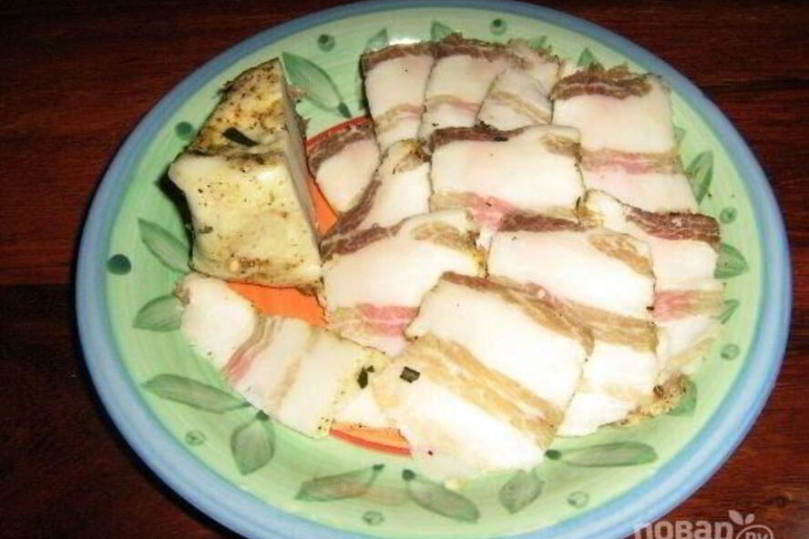 Рецепт сала в марле