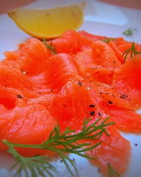 Слабосоленый лосось по-шведски