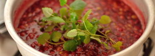 конфитюр из крыжовника с лимоном и мелиссой. Шаг 6