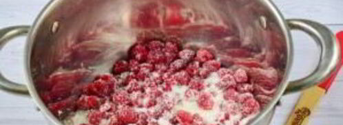 малиновое варенье пьяное. Шаг 2