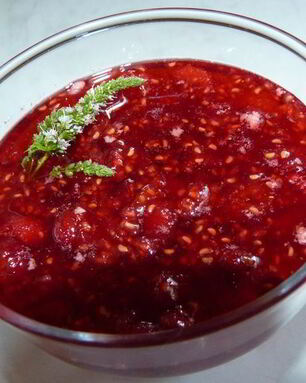 Малиновое варенье с мятой