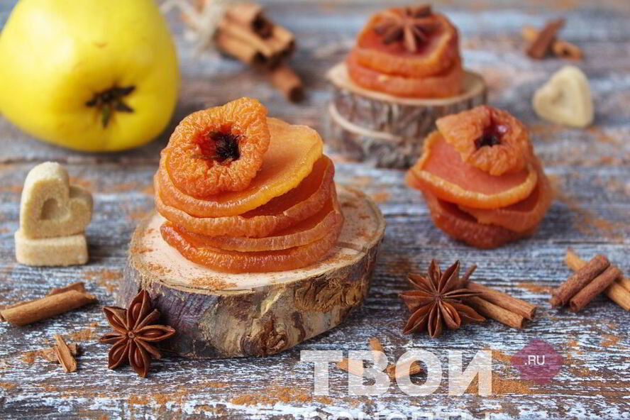 Рецепт цукатов из айвы