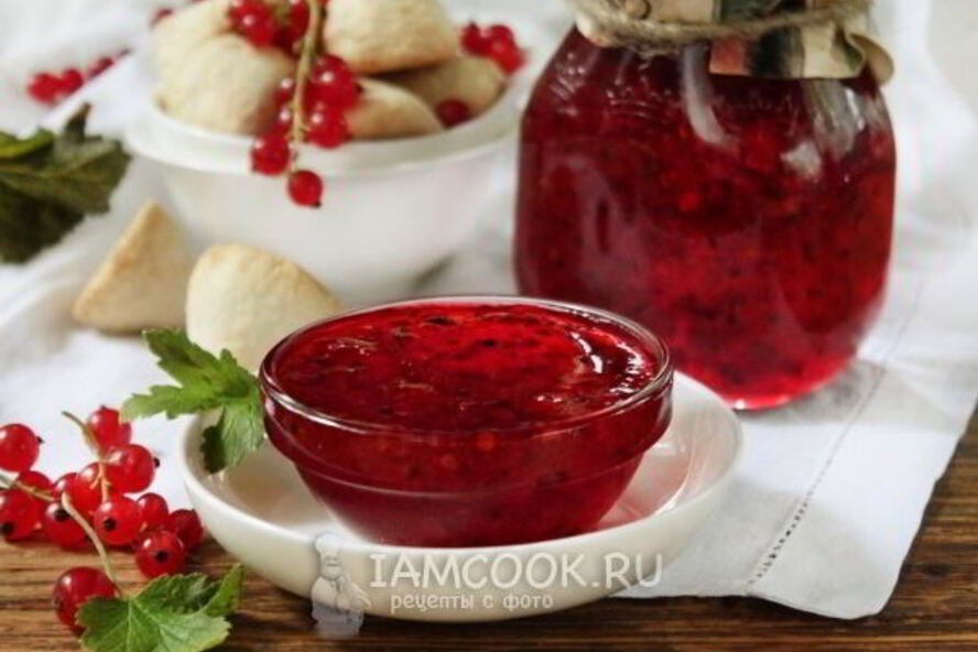 Рецепт варенья из красной смородины 5-минутка