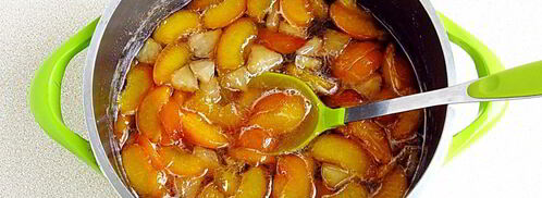 варенье из персиков и консервированных ананасов. Шаг 8