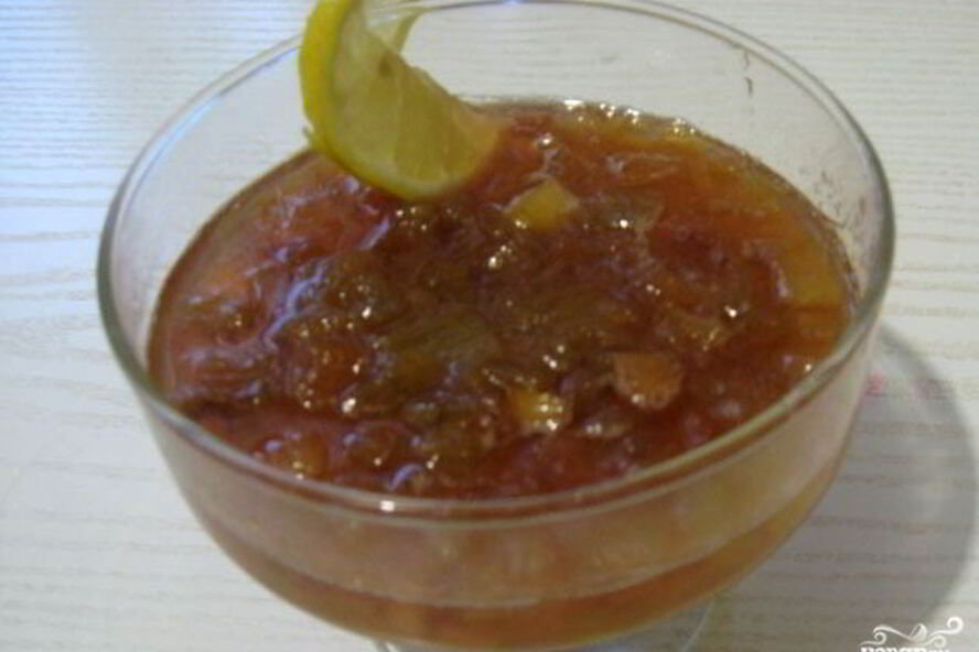 Рецепт варенья из ревеня с лимоном