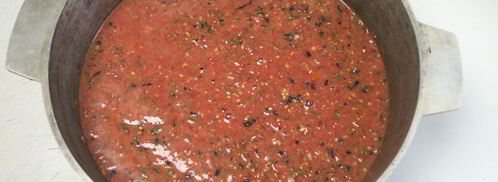 замороженная томатная паста. Шаг 2