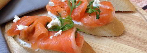 брускетта с лососем. Шаг 5