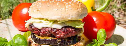 бургер-гриль с сочным баклажаном. Шаг 14