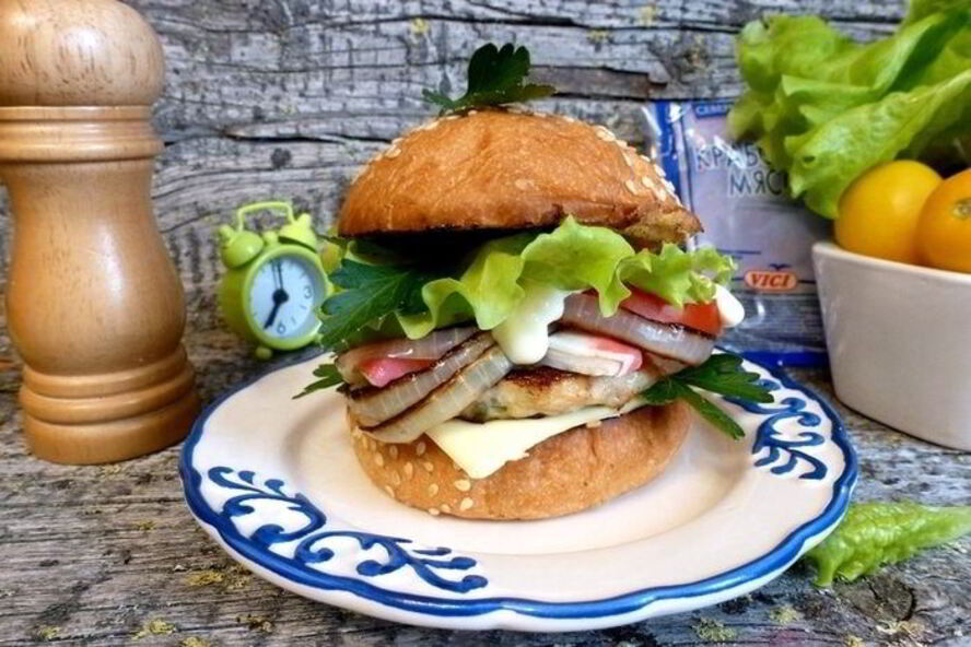 Рецепт бургера крабового луи