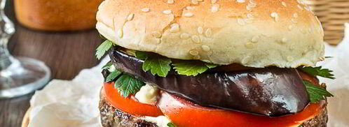 бургер с говядиной и баклажаном. Шаг 15