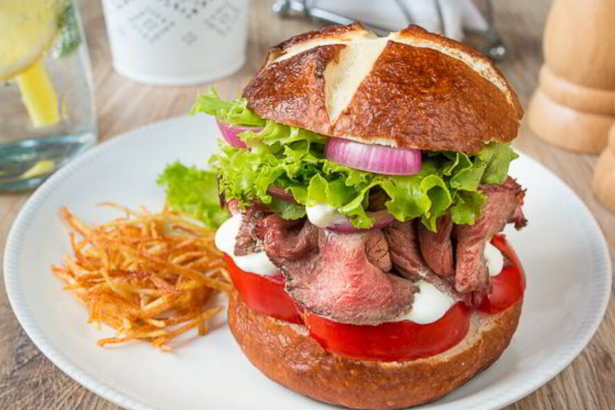 Рецепт бургера с ростбифом