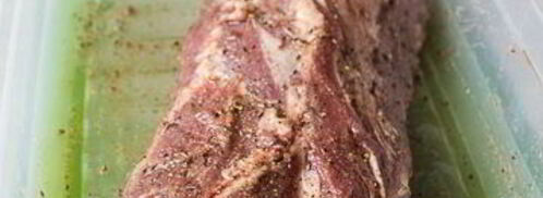 бургер со свиной шеей и свекольным кремом. Шаг 4