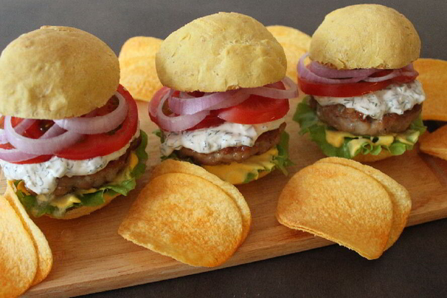 Рецепт бургера со свиным бифштексом