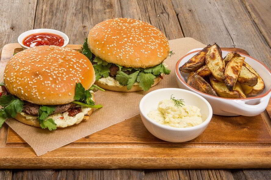 Рецепт бургера три сыра