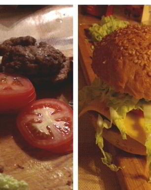 Домашние гамбургеры с маринованными огурцами