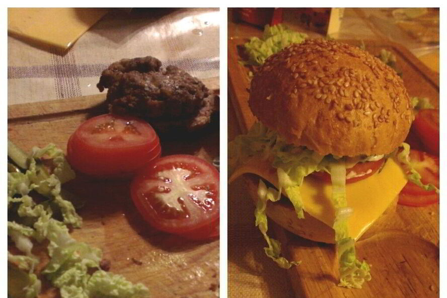 Рецепт домашних гамбургеров с маринованными огурцами