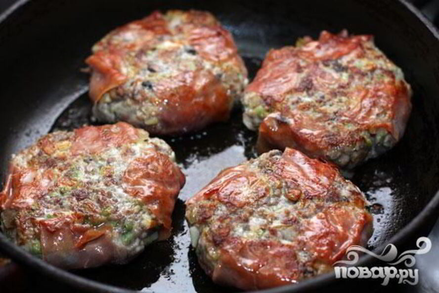 Рецепт гамбургера с белыми грибами