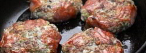 гамбургер с белыми грибами. Шаг 6