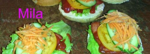 гамбургеры с корейской морковкой. Шаг 8