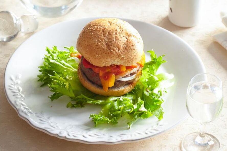 Рецепт гамбургеров с лечо