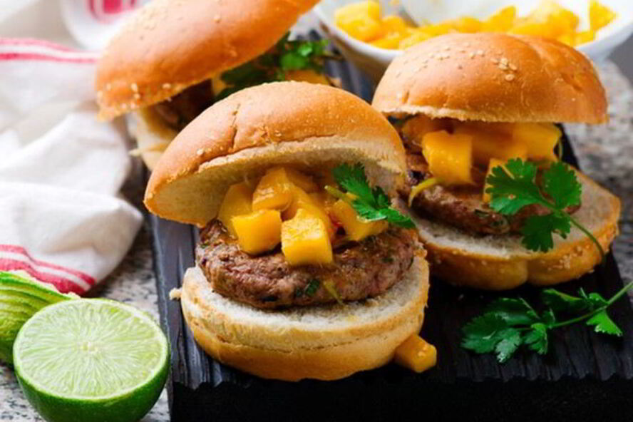 Рецепт карри бургер с манго