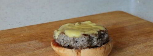 мексиканский бургер с манговой сальсой и козьим сыром. Шаг 4