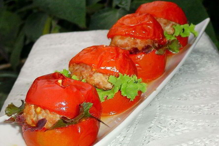 Рецепт помидорного гамбургера