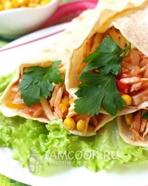 Буррито с курицей