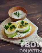 Бутерброд с яйцом