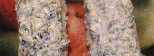 бутербродный тортик с окороком и яйцом. Шаг 8