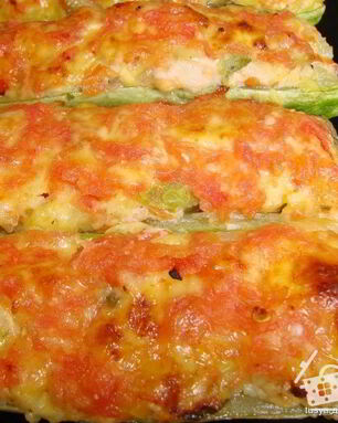 Бутерброды-лодочки из цуккини