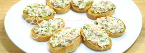 бутерброды с печенью трески. Шаг 7