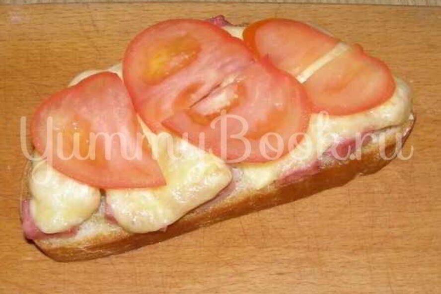 Рецепт бутербродов с помидорами, ветчиной и сыром