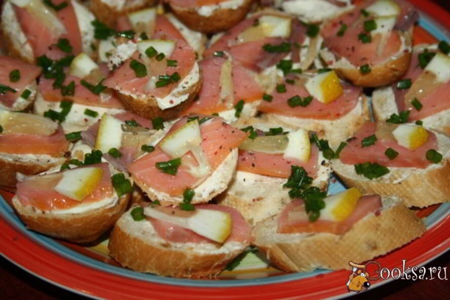 Рецепт бутербродов с рыбой любимые