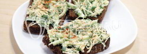 бутерброды с салатом. Шаг 5