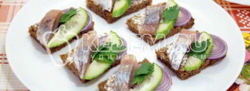 бутерброды с сельдью. Шаг 7