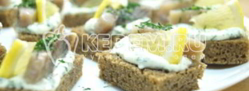 бутерброды с селедкой. Шаг 6