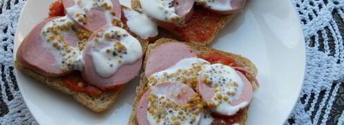 горячие бутерброды за 2 минуты в микроволновке. Шаг 2