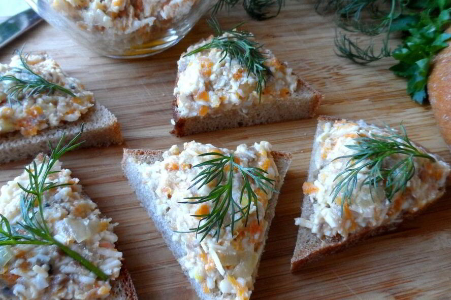 Рецепт пасты для бутербродов с сельдью