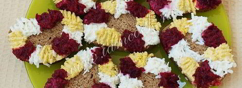 праздничные бутерброды с сельдью. Шаг 5