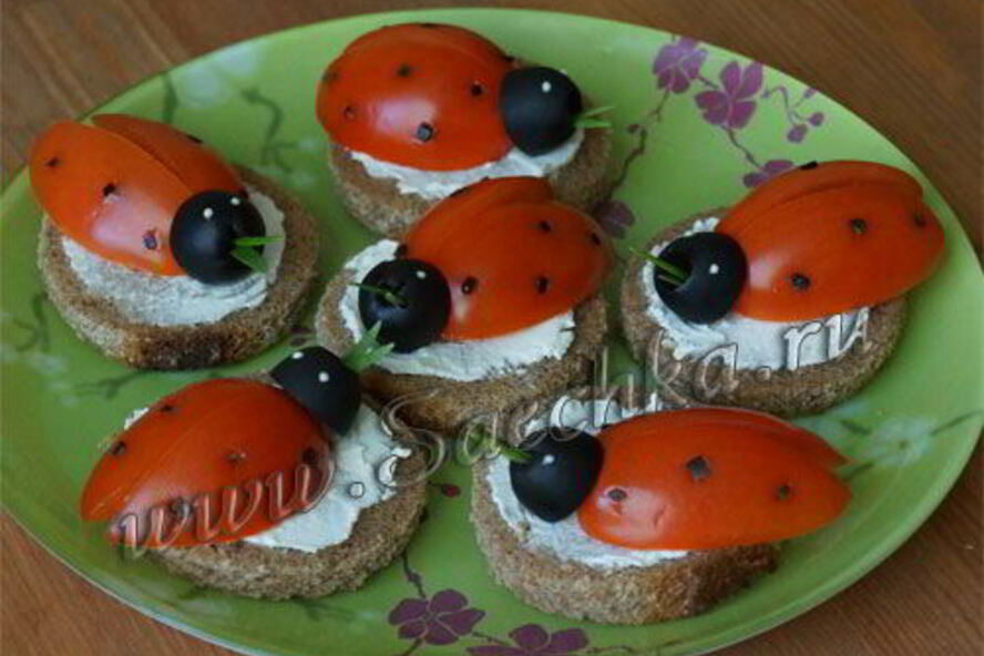 Рецепт праздничных бутербродов