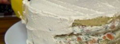 торт бутербродный с рыбой. Шаг 3