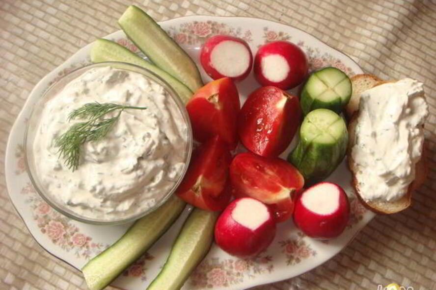 Рецепт творожного крема для овощей и бутербродов