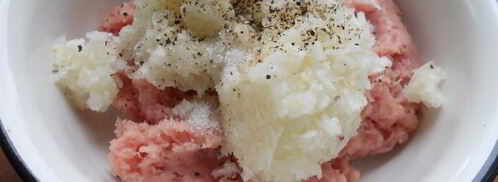 хрустящие чебуреки со смешанным фаршем. Шаг 4