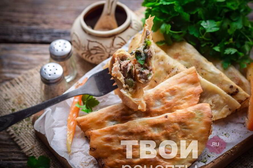 Рецепт ленивых чебуреков