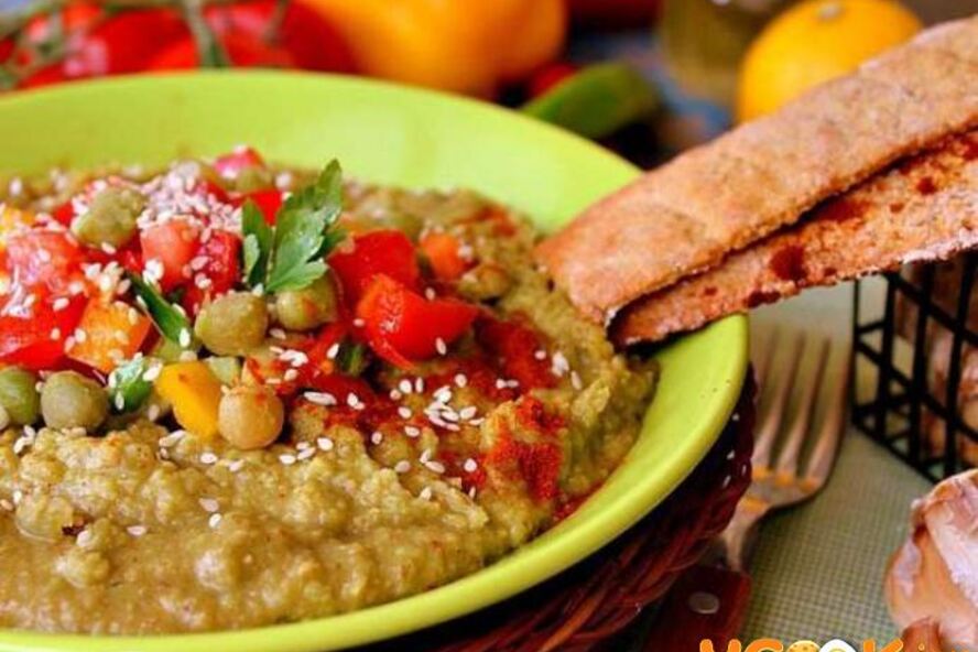 Рецепт домашнего хумуса с овощами