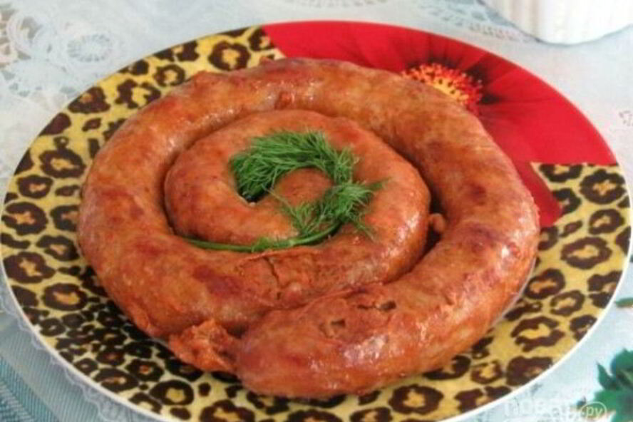 Рецепт домашней колбасы в кишках