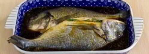 дорадо, маринованная в соевом соусе, запеченная с травами. Шаг 6