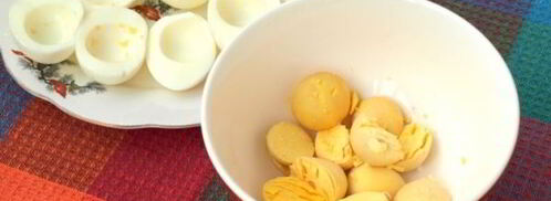 яйца фаршированные грибами. Шаг 4