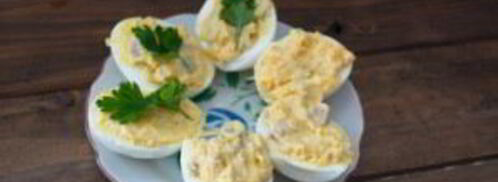 яйца, фаршированные сельдью. Шаг 4